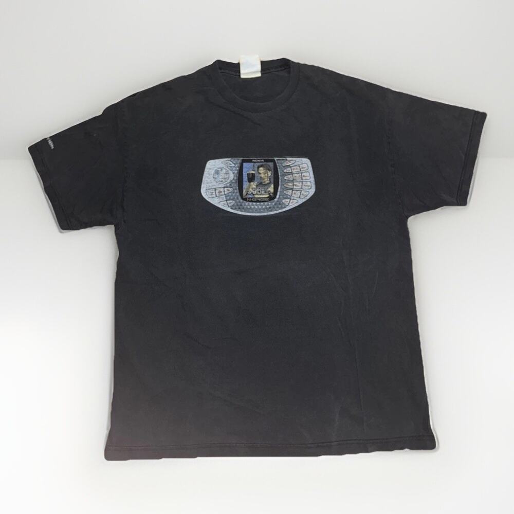 Vintage Tomb Raider Nokia N-Gage Promo T-Shirt Black XL 22x28 Rare 2000s